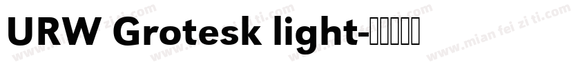 URW Grotesk light字体转换